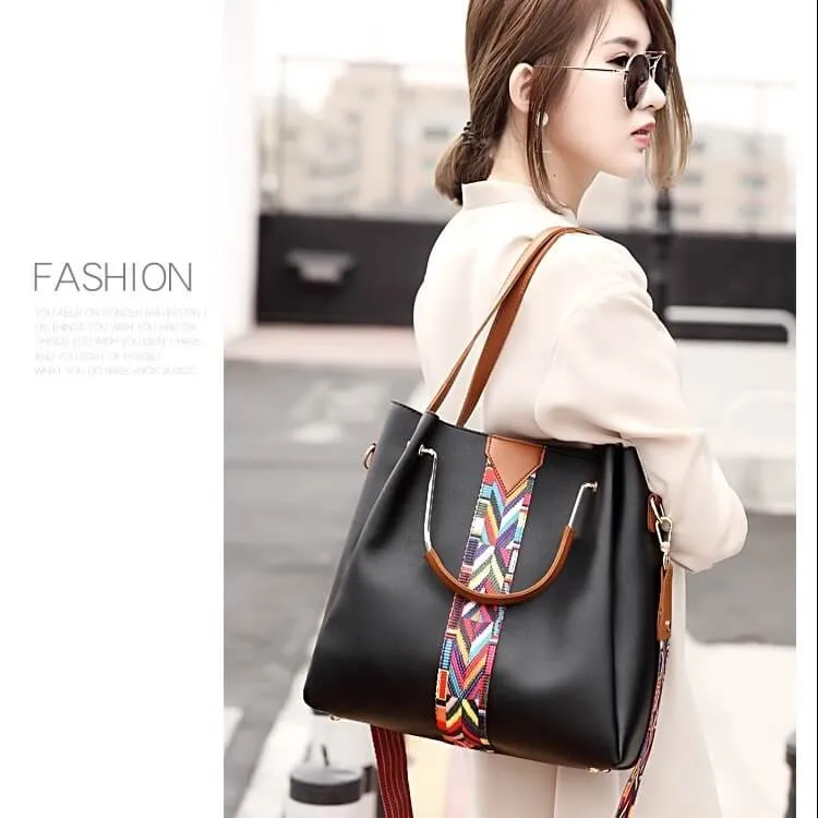2020 new lady's chic all-match large-capacity leather shoulder bag