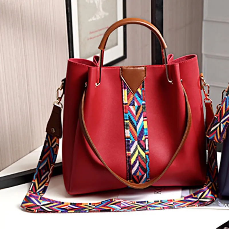 2020 new lady's chic all-match large-capacity leather shoulder bag