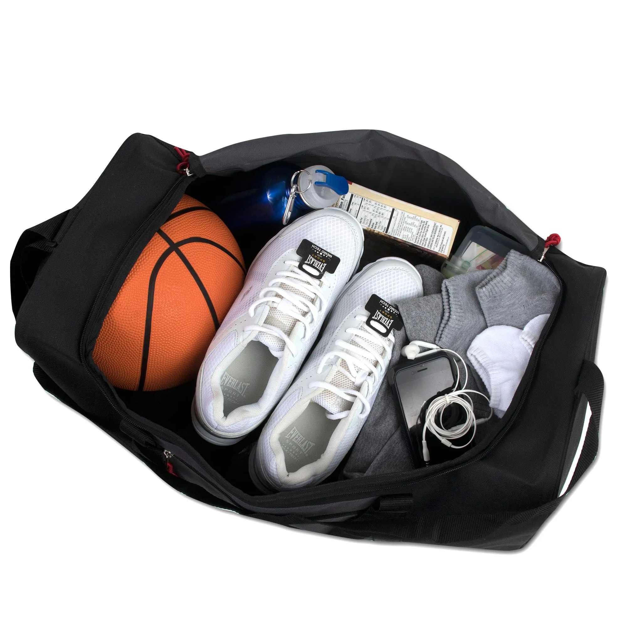 24 Inch Wide Pocket Duffle Bags