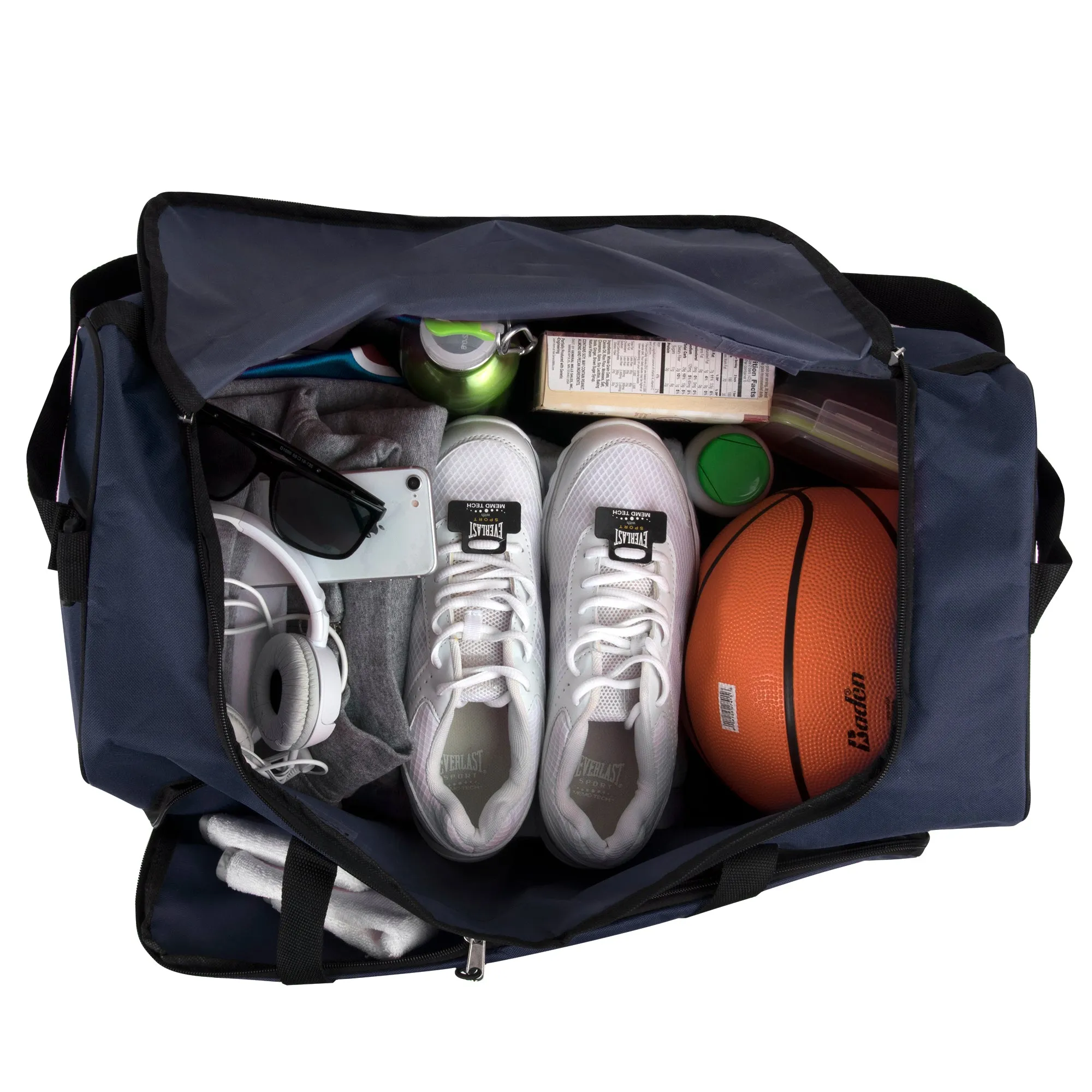 24 Inch Wide Pocket Duffle Bags