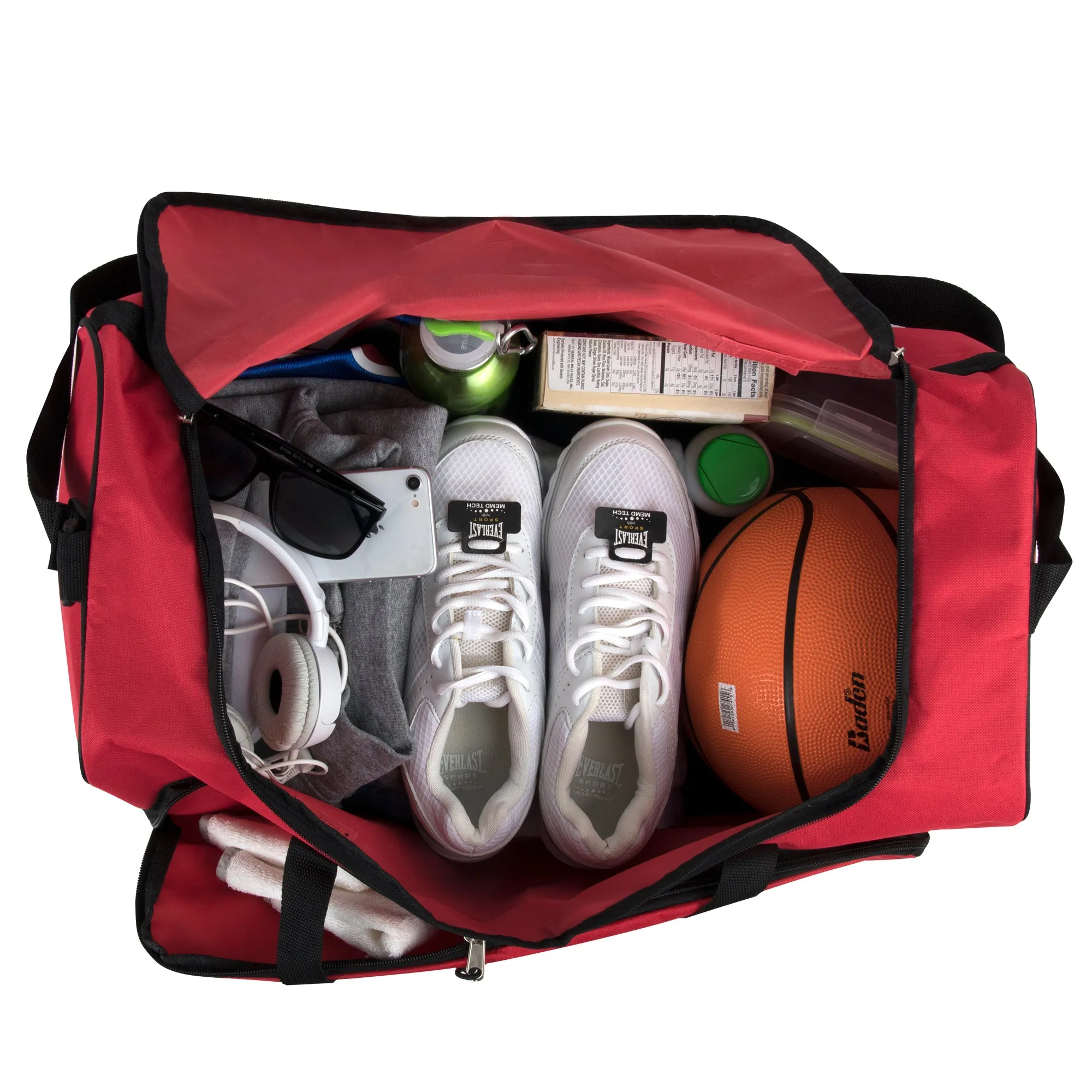 24 Inch Wide Pocket Duffle Bags
