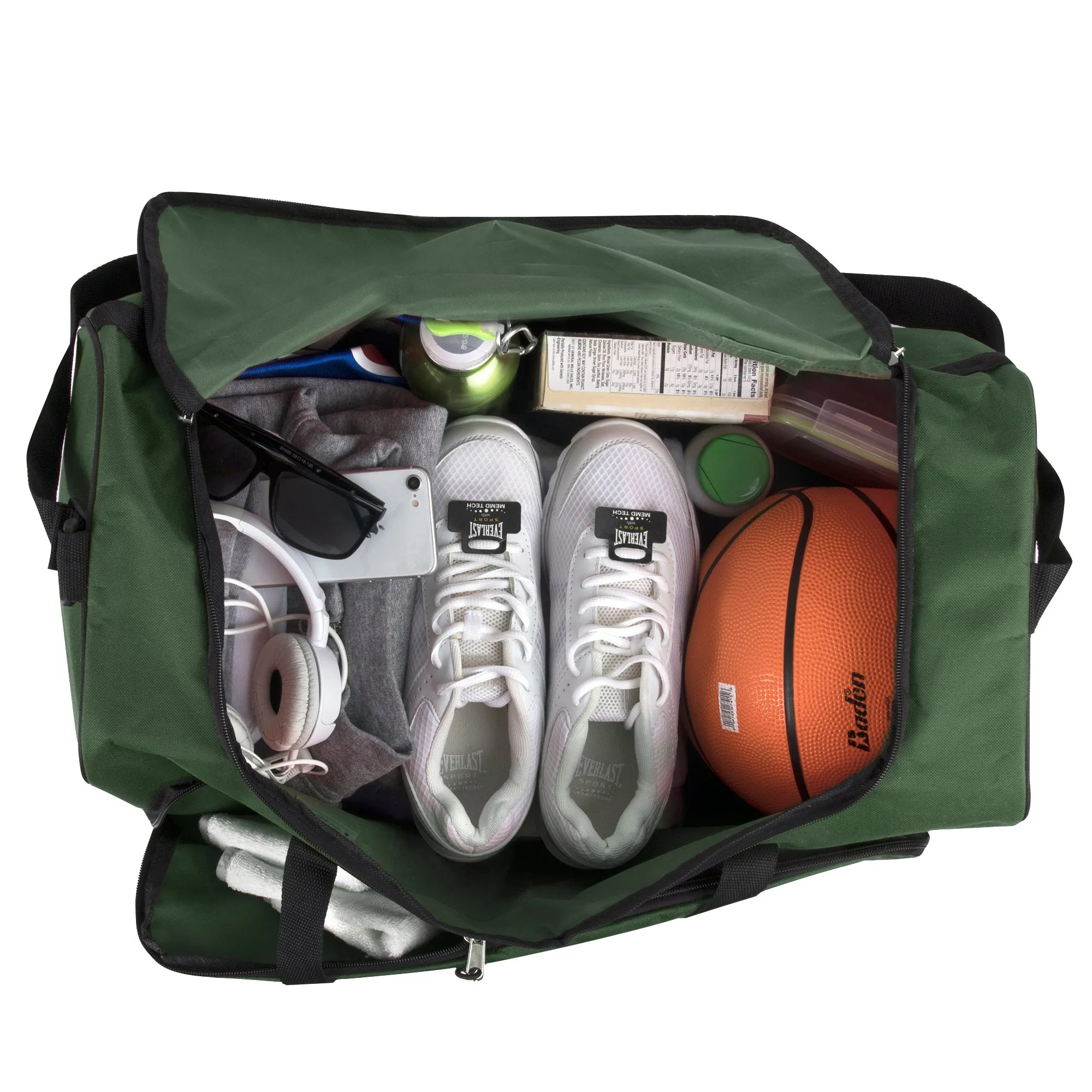 24 Inch Wide Pocket Duffle Bags