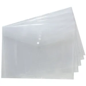 A3 Stud Wallets Clear - Single Document Wallet Folder Office Supplies