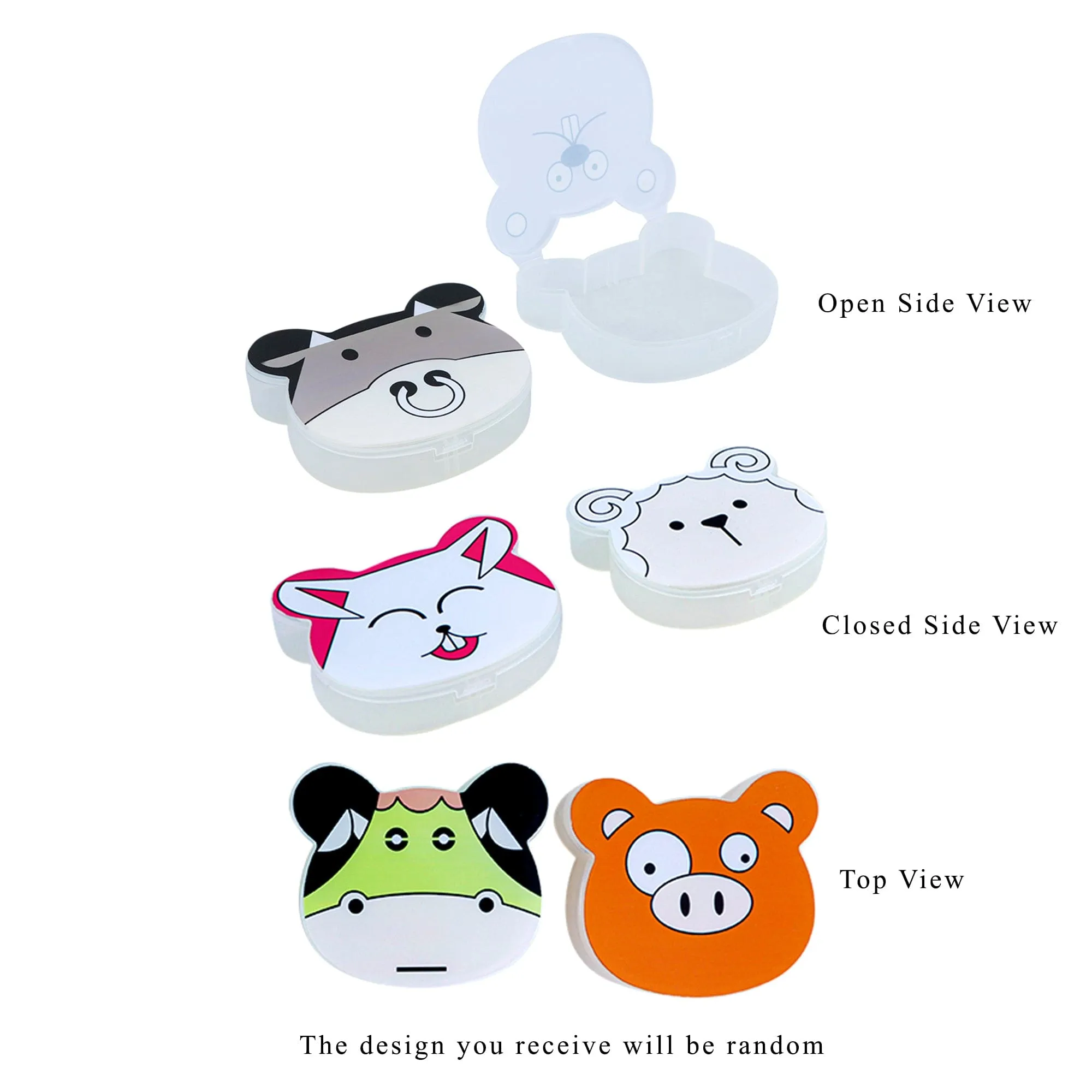 Animal Face Multicolour 6 Pk Mini Storage Box