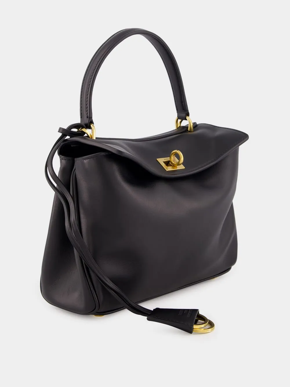 Black Calfskin Rodeo Mini Handbag