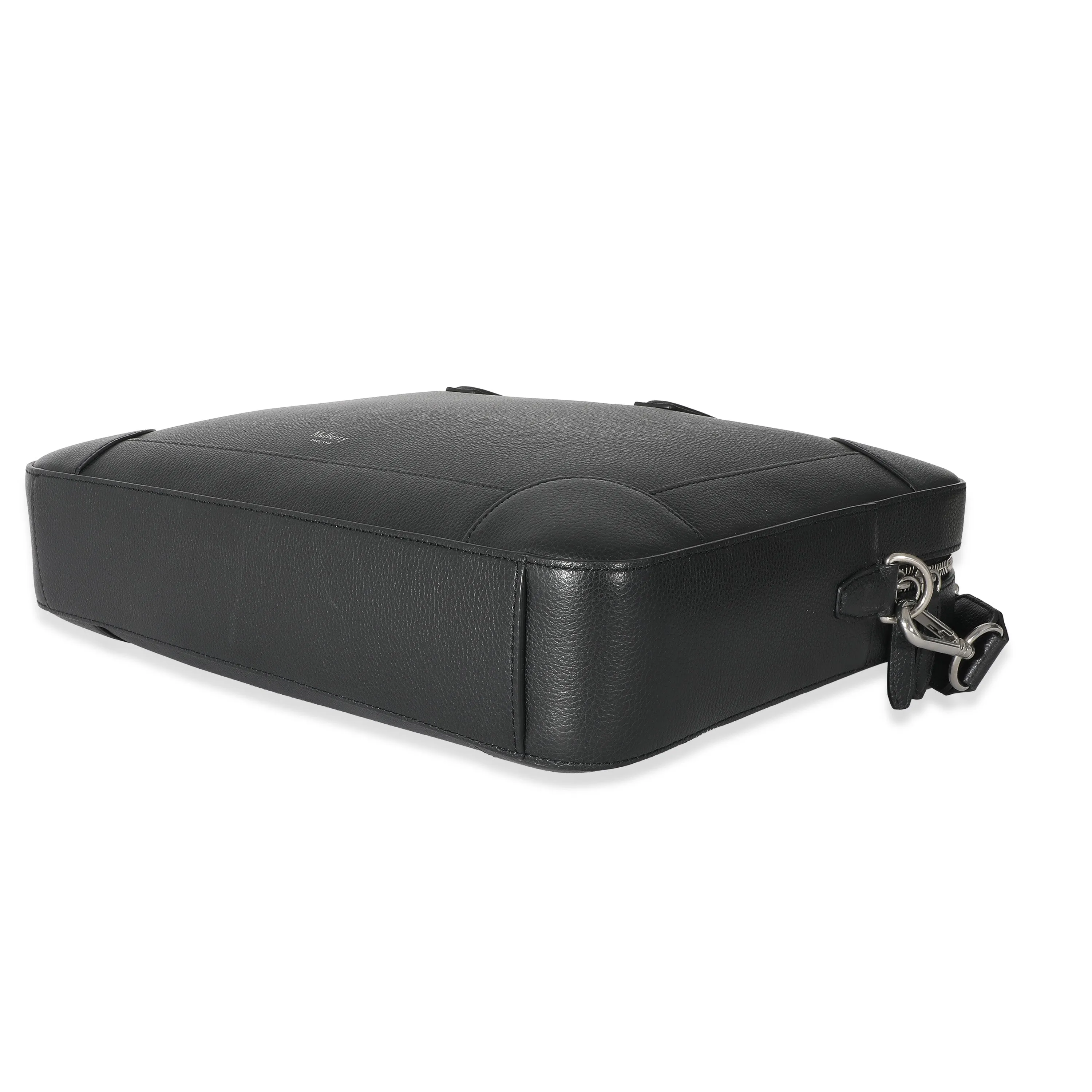 Black Classic Grain Belgrave Single Document Holder