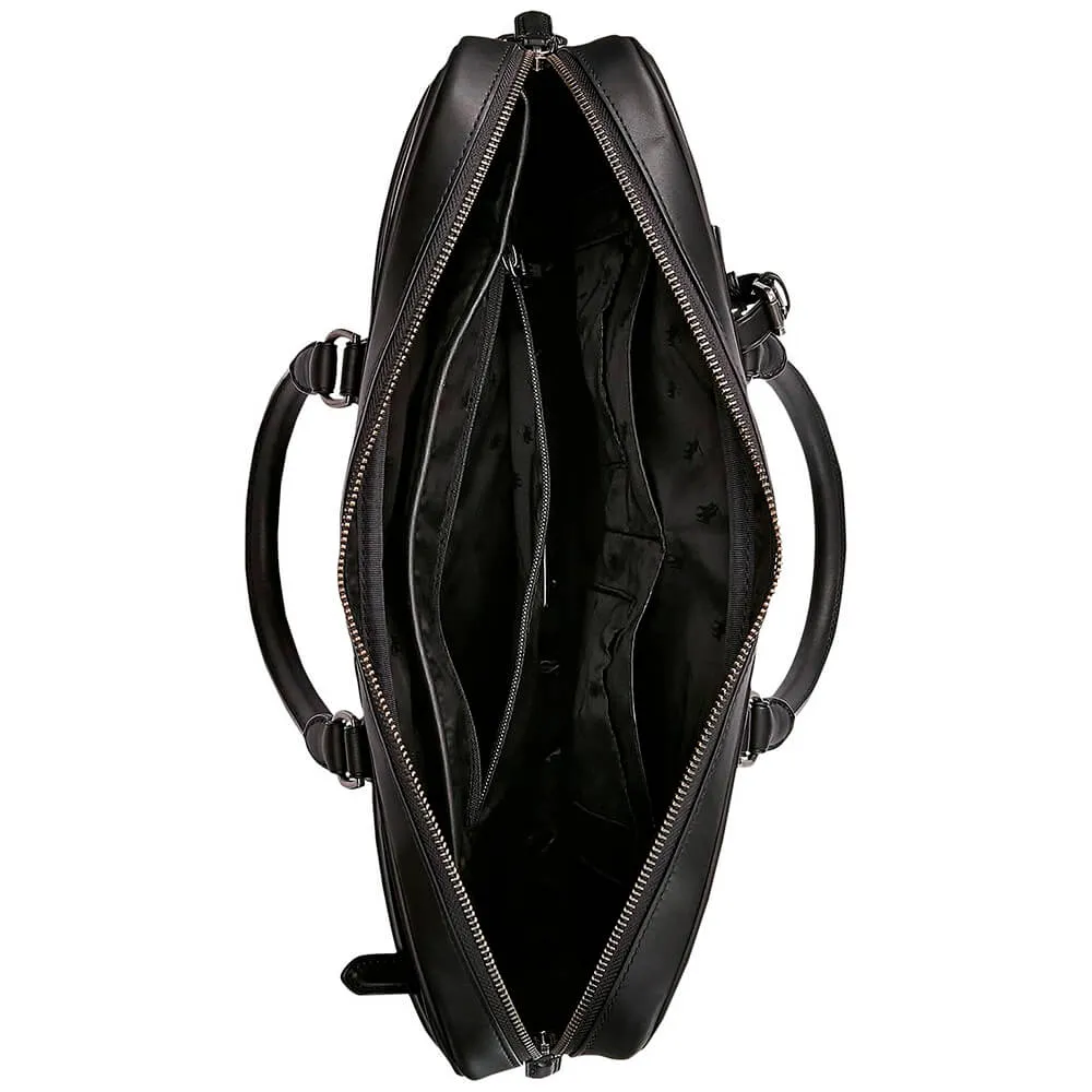 Briefcase Polo Ralph Lauren Leather, black