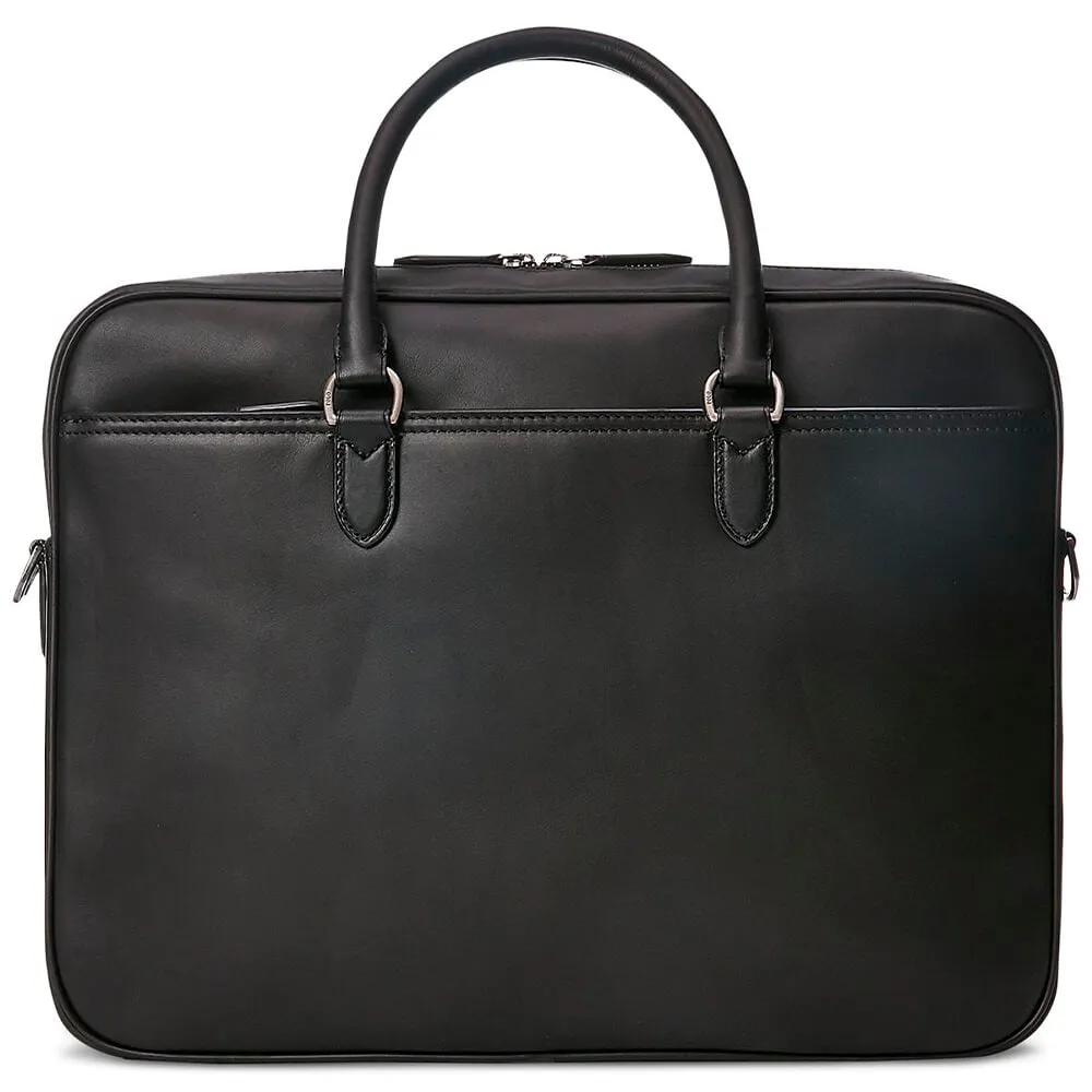 Briefcase Polo Ralph Lauren Leather, black
