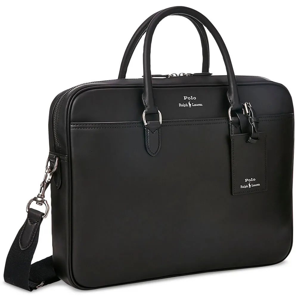 Briefcase Polo Ralph Lauren Leather, black
