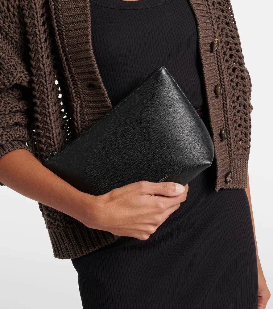Brunello Cucinelli Small leather pouch