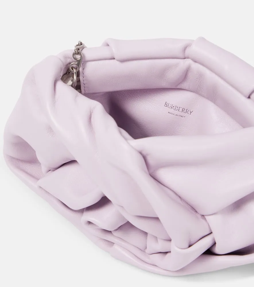 Burberry Rose leather clutch