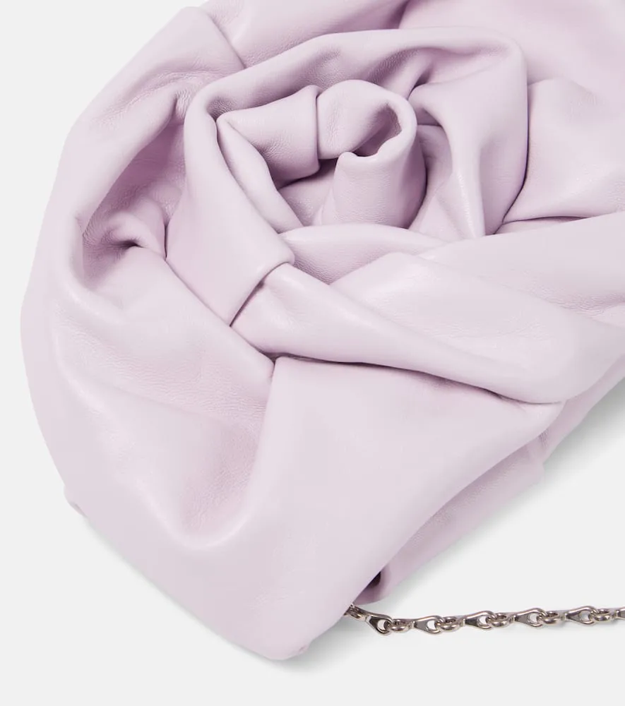 Burberry Rose leather clutch
