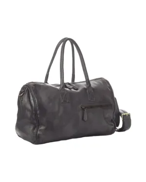 BZNA Bag Antonio Vintage Grau Italy Designer Weekender  Reise Tasche Handtasche Schultertasche Leder Shopper Neu