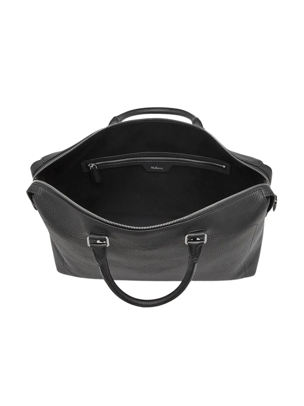 City Briefcase Heavy Grain & Branded Webbing (Black)