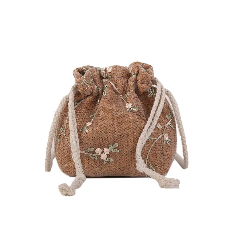 Dainty Spring Floral Mini Bucket Bags