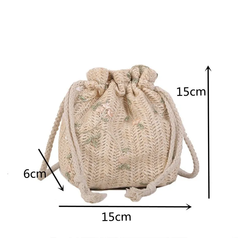 Dainty Spring Floral Mini Bucket Bags