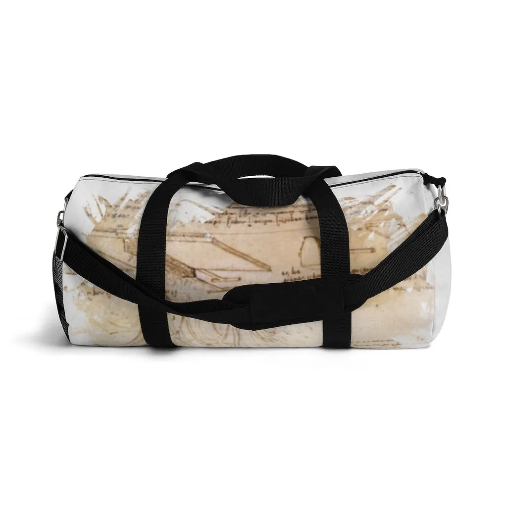 Duffel Bag with Leonardo da Vinci design (shipped to USA & Canada)