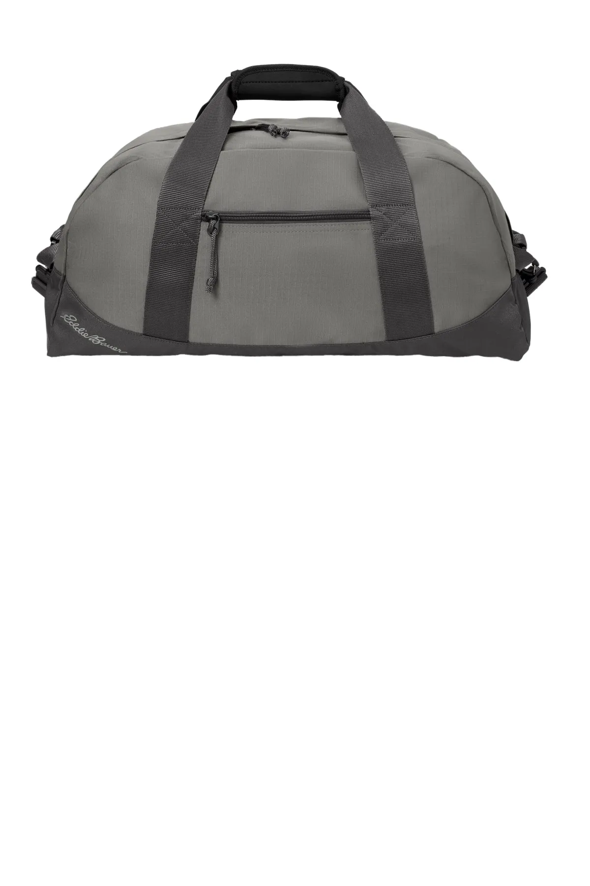 Eddie Bauer Medium Customized Ripstop Duffels, Pewter Grey