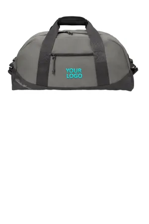 Eddie Bauer Medium Customized Ripstop Duffels, Pewter Grey