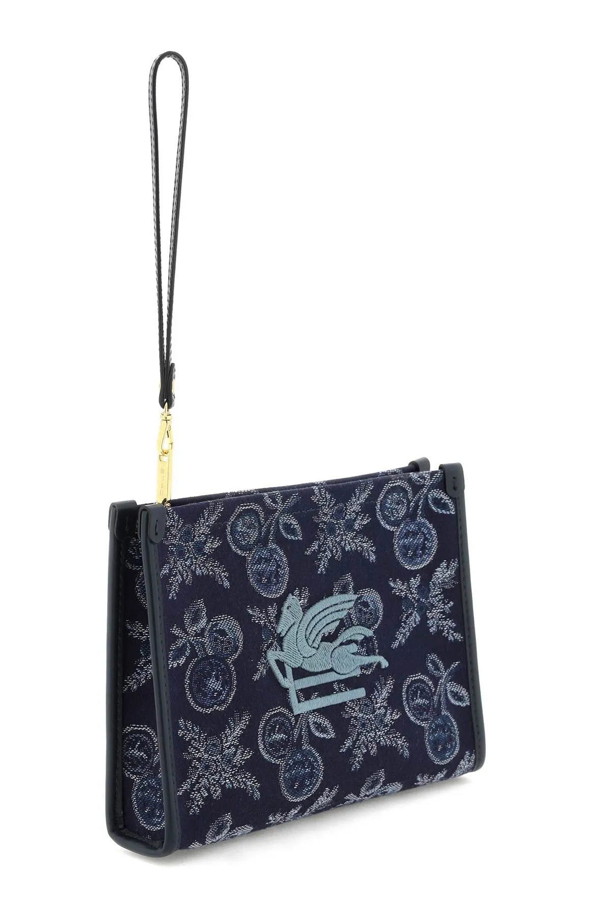 Etro jacquard apples pouch