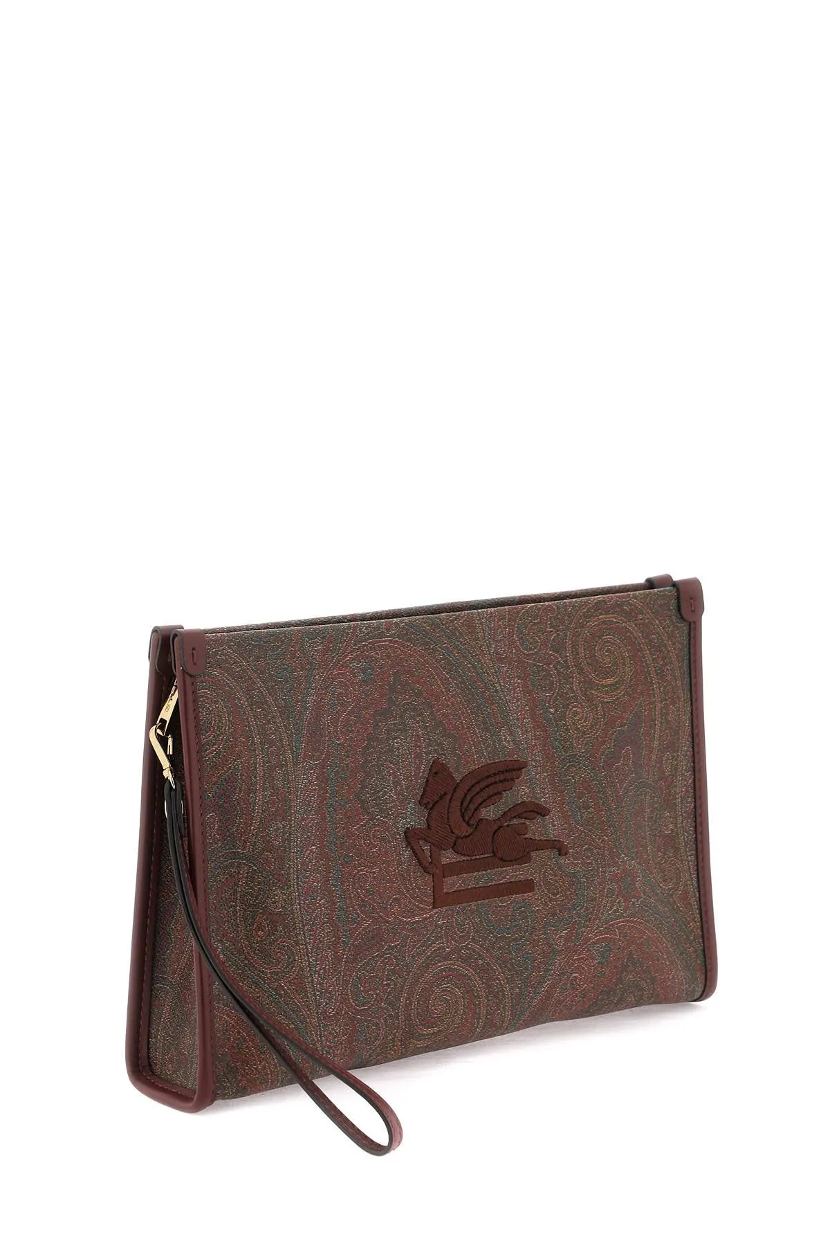 Etro paisley pouch with embroidery