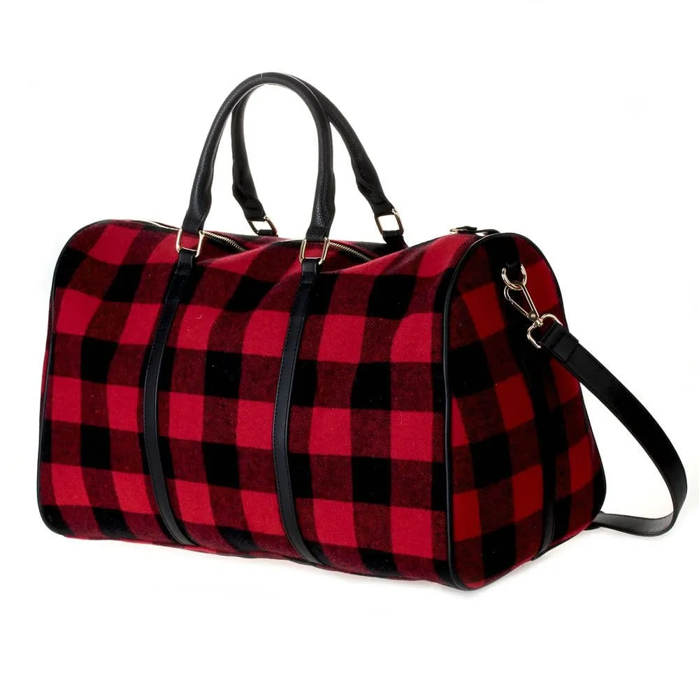 HD3006 Buffalo Plaid Duffel Bag
