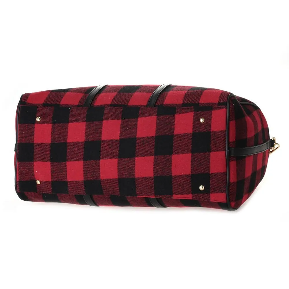 HD3006 Buffalo Plaid Duffel Bag