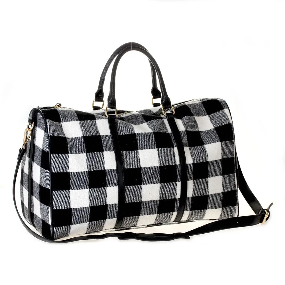 HD3006 Buffalo Plaid Duffel Bag
