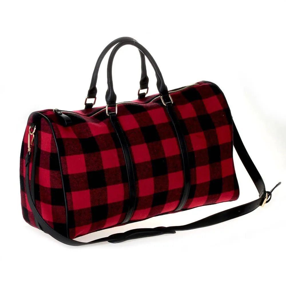 HD3006 Buffalo Plaid Duffel Bag