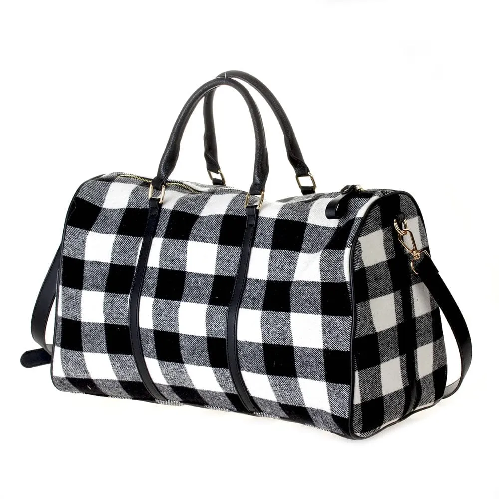 HD3006 Buffalo Plaid Duffel Bag