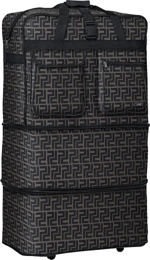 HiPack Wheel Bag Rolling Duffel Bag 36 inch Brown (PW36 Brown)