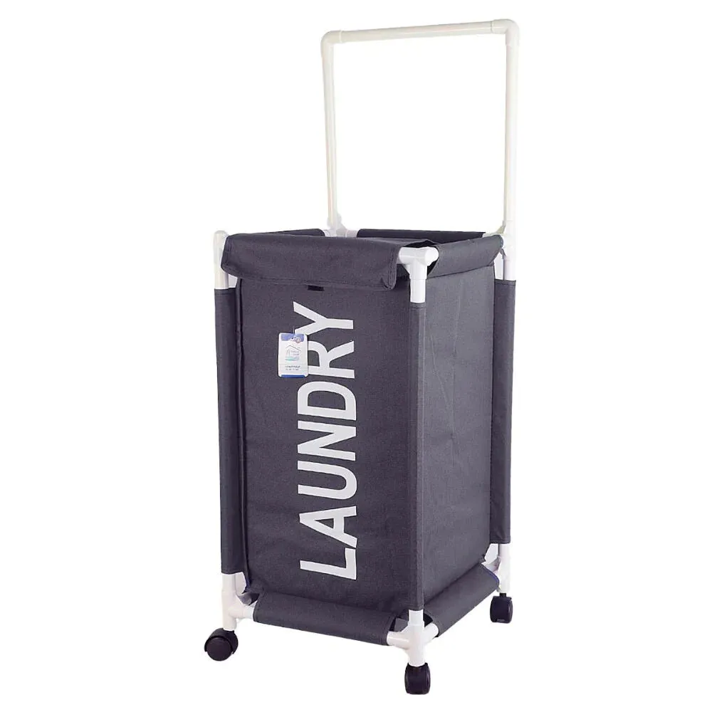 Laundry Hamper Foldable Laundry Basket With Handle & Wheels-Random Color-BY APT