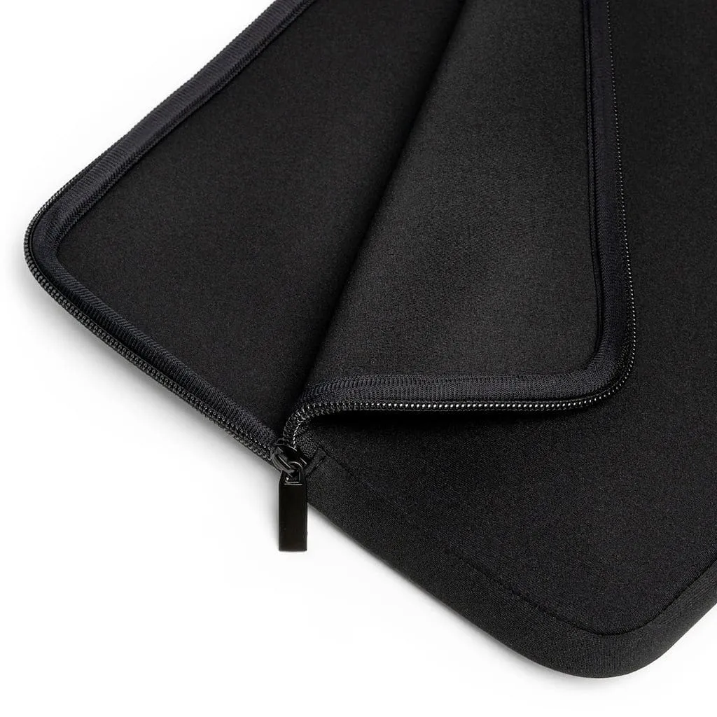 Lightweight Black & White Fikafuntimes Laptop Sleeve