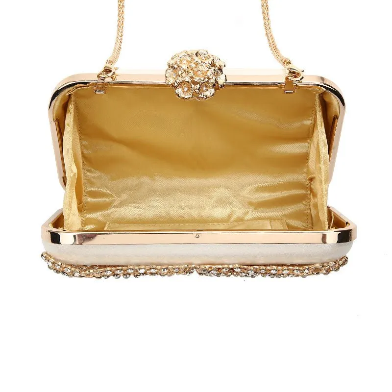 Luxy Moon Designer Wedding Clutch Bag Metallic