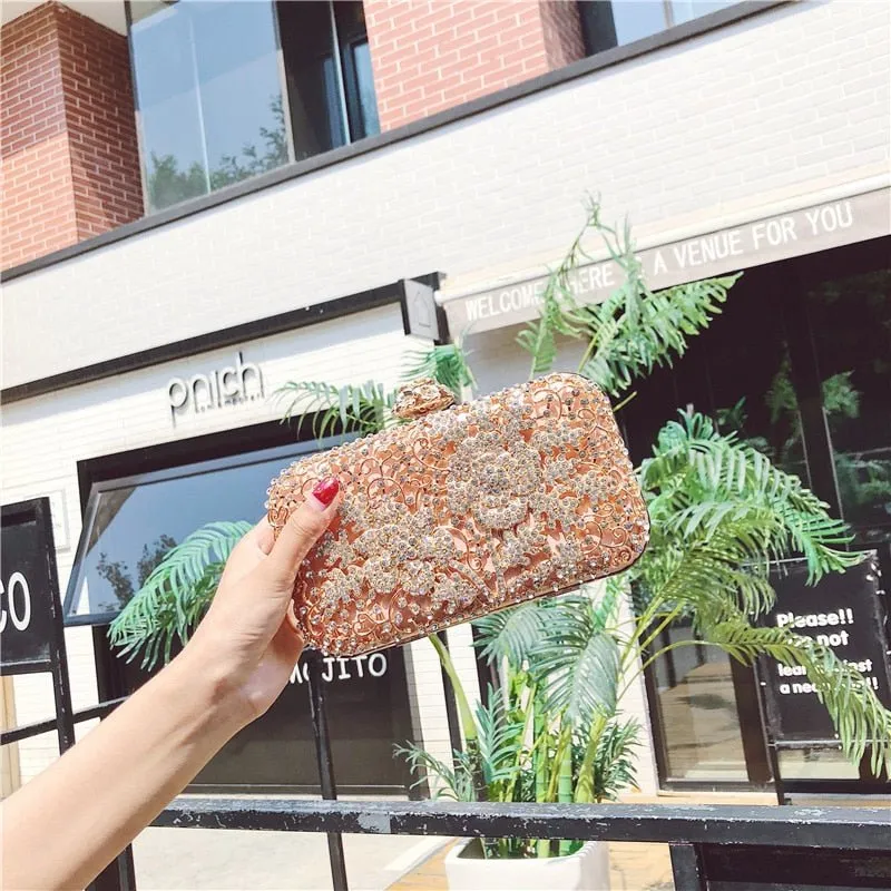 Luxy Moon Designer Wedding Clutch Bag Metallic