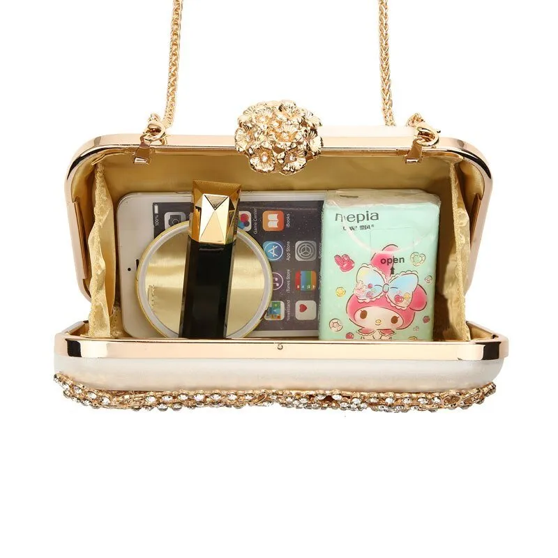 Luxy Moon Designer Wedding Clutch Bag Metallic