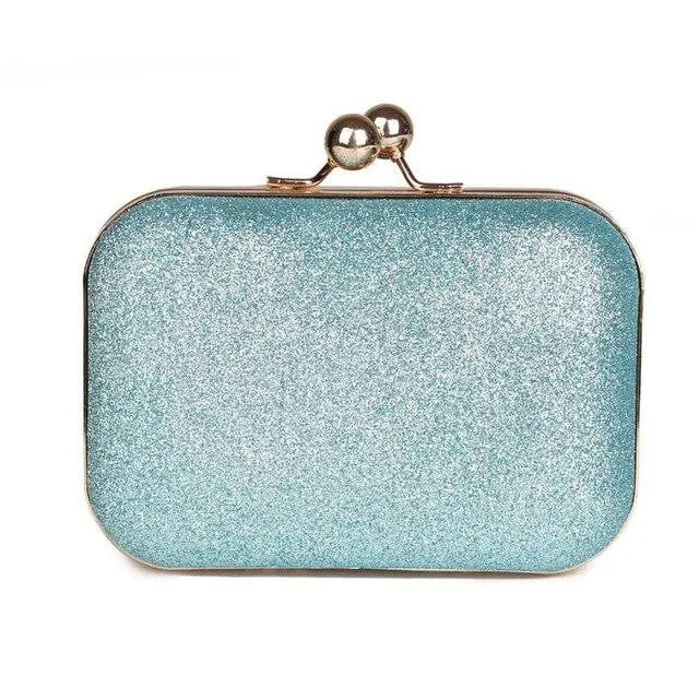 Luxy Moon Leather Evening Bags Candy Color Plaid Clutches