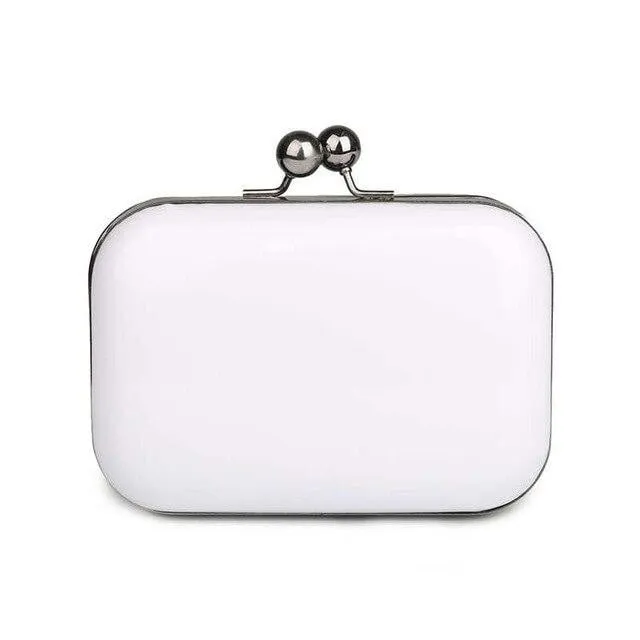 Luxy Moon Leather Evening Bags Candy Color Plaid Clutches