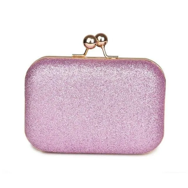 Luxy Moon Leather Evening Bags Candy Color Plaid Clutches