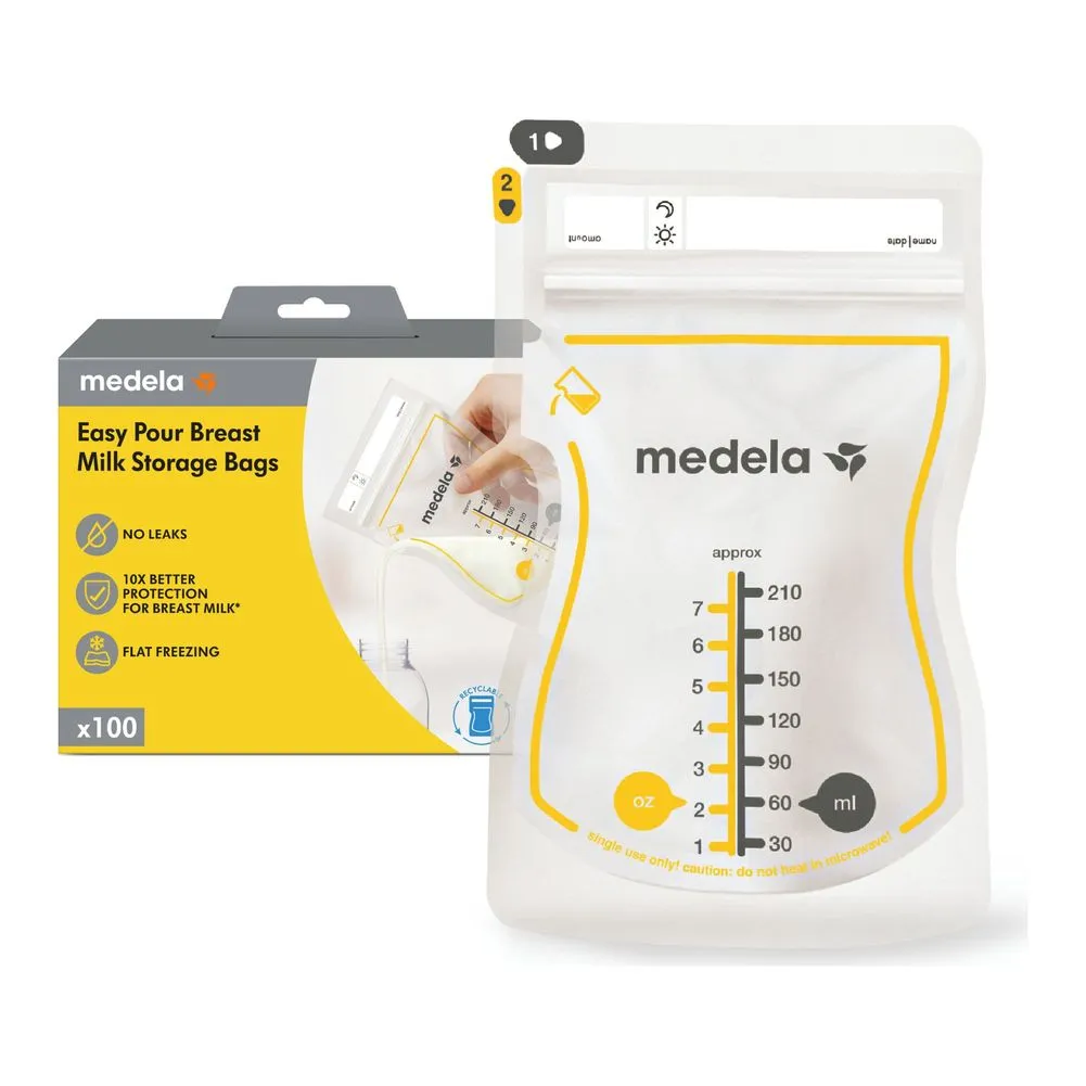 Medela Easy Pour Disposable Breast Milk Storage Bags