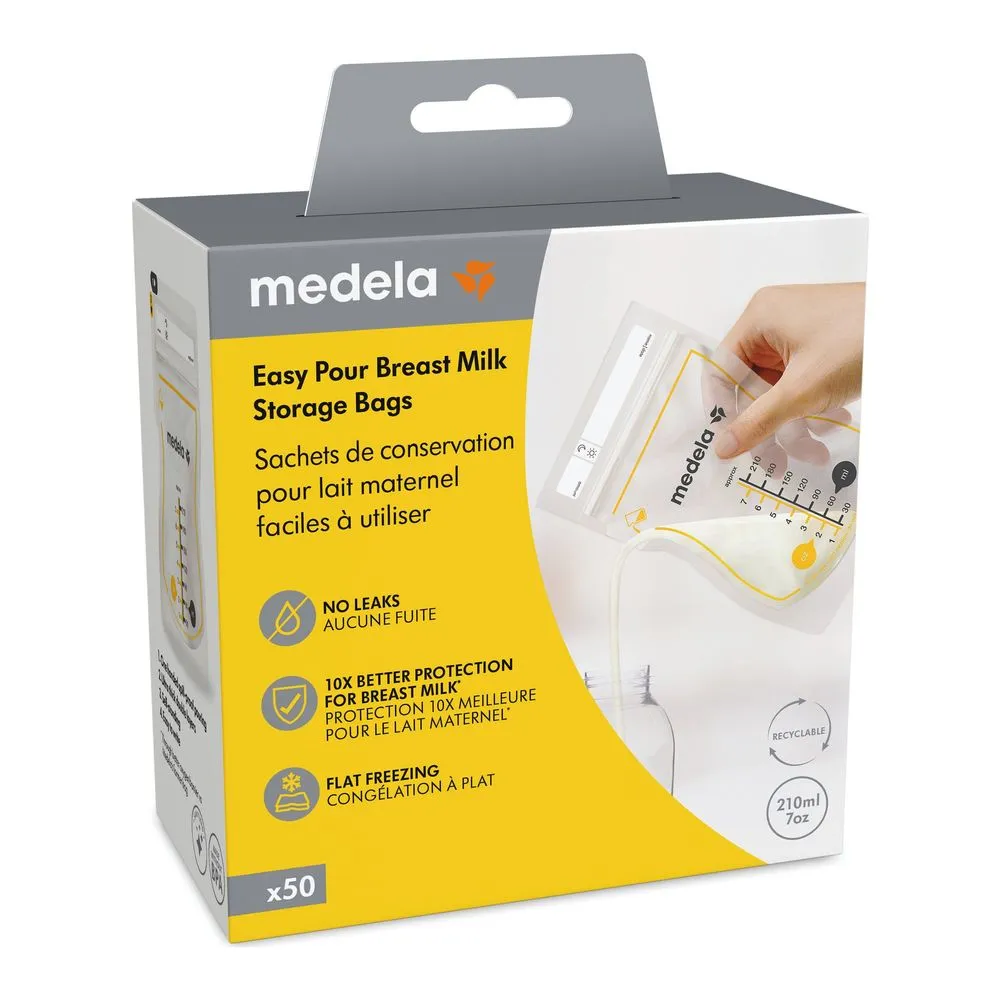 Medela Easy Pour Disposable Breast Milk Storage Bags