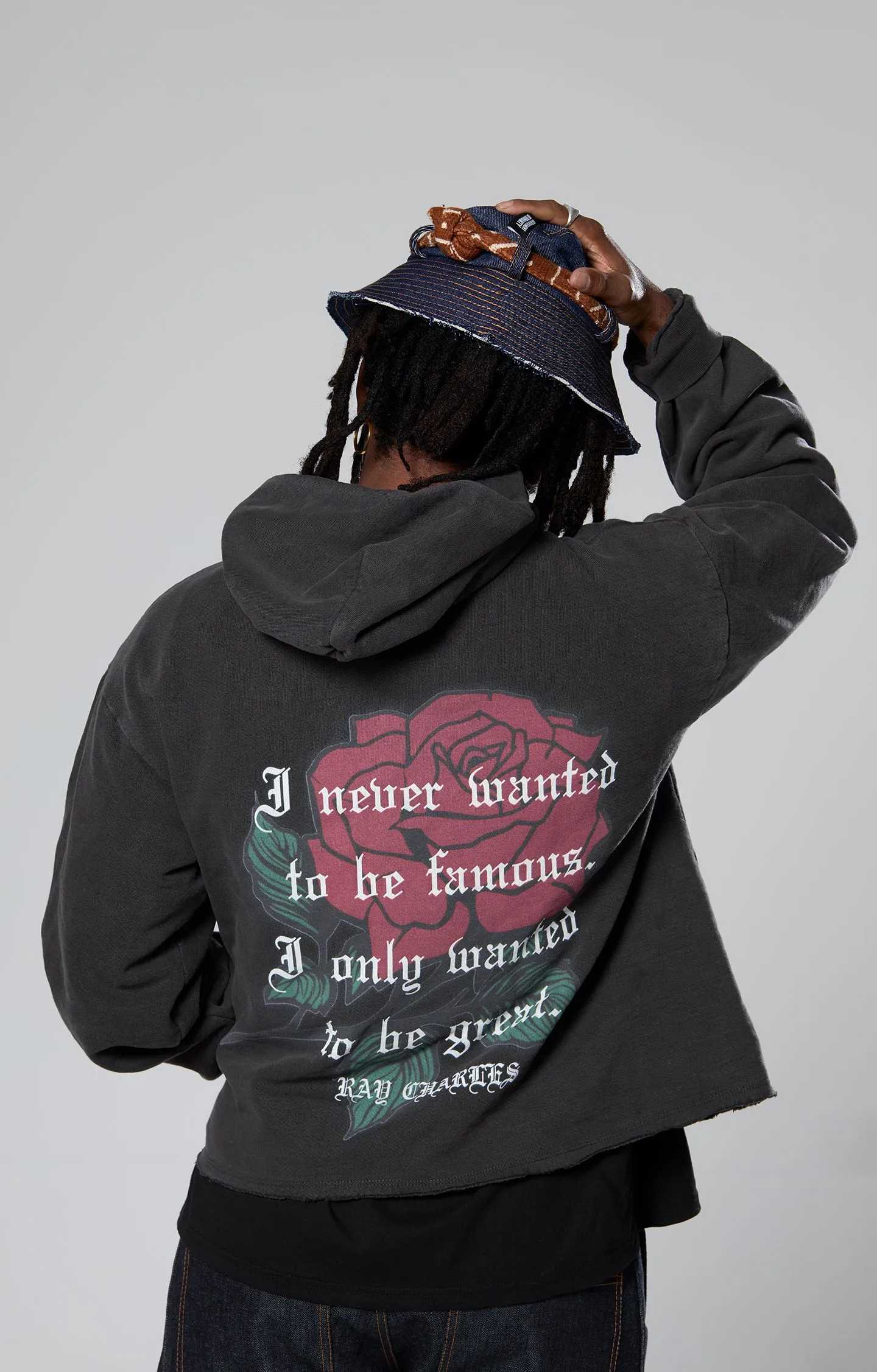 MUDCLOTH DENIM BUCKET HAT
