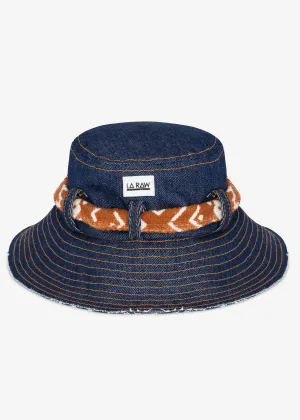 MUDCLOTH DENIM BUCKET HAT