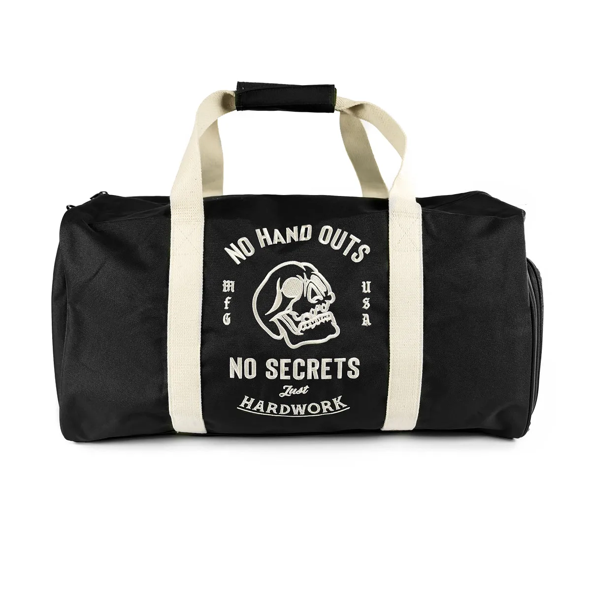 NO HAND OUTS DUFFEL BAG - BLACK