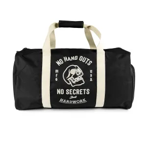 NO HAND OUTS DUFFEL BAG - BLACK
