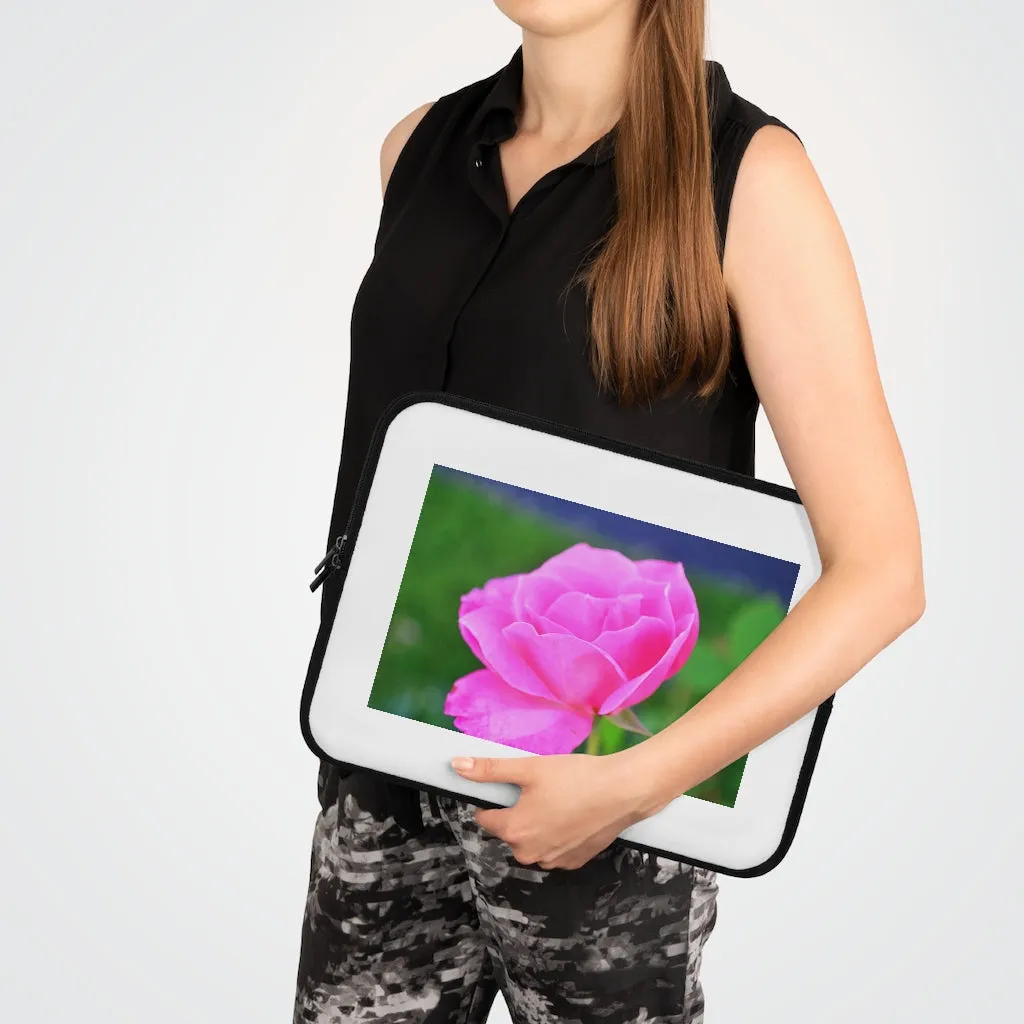 Pink Flower Laptop Sleeve