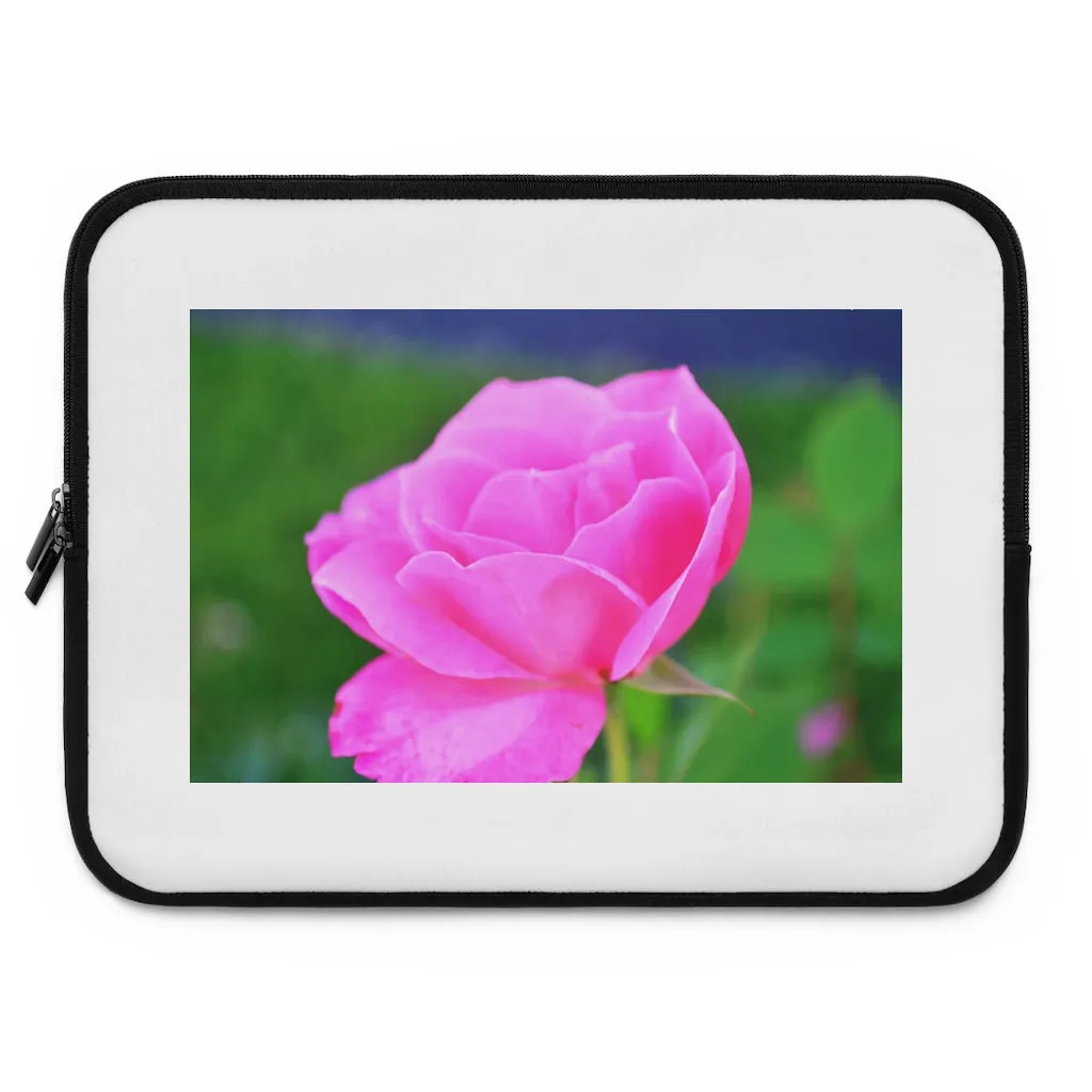 Pink Flower Laptop Sleeve