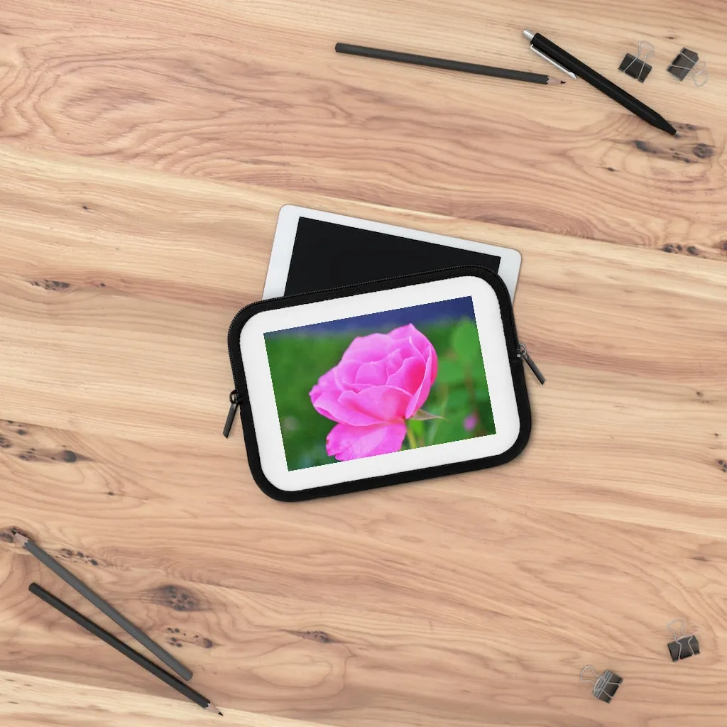 Pink Flower Laptop Sleeve