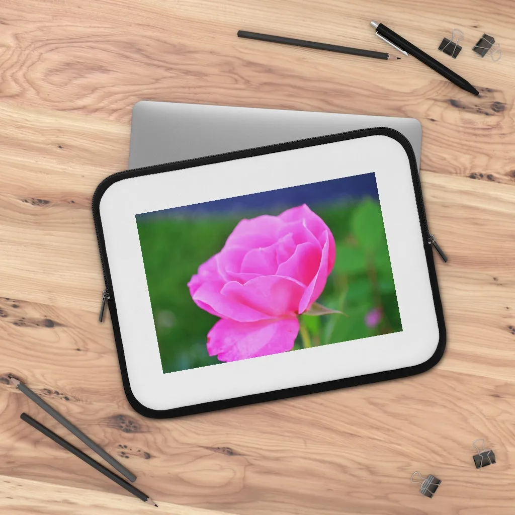Pink Flower Laptop Sleeve