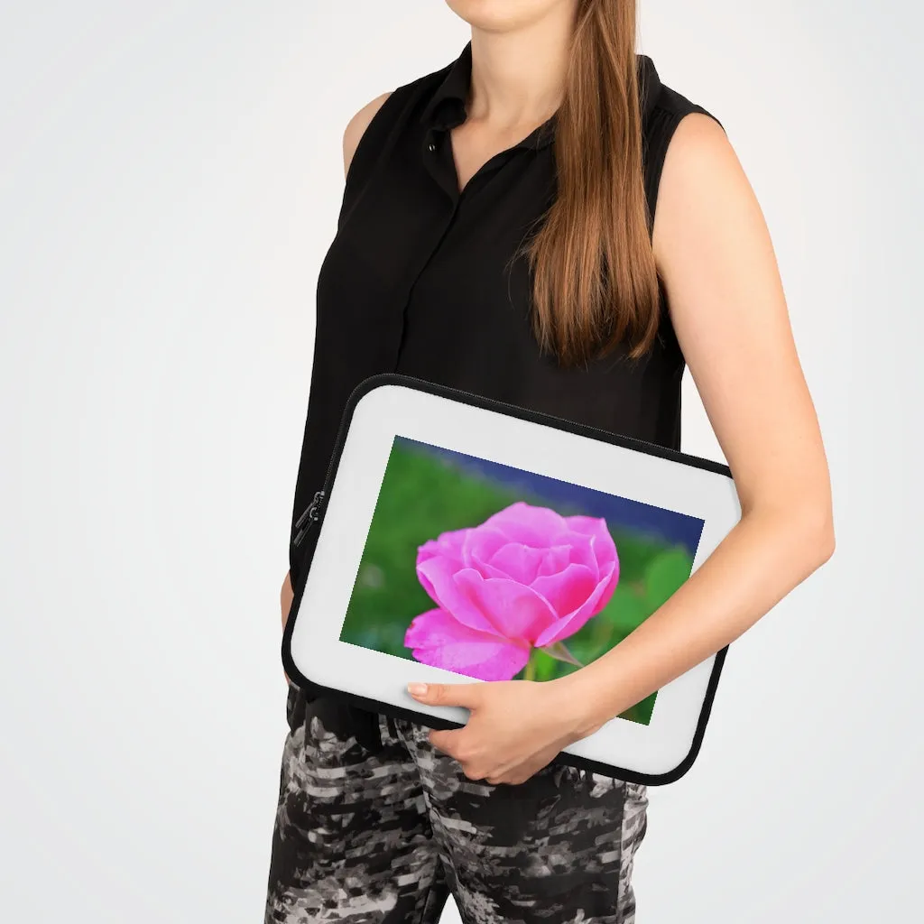 Pink Flower Laptop Sleeve